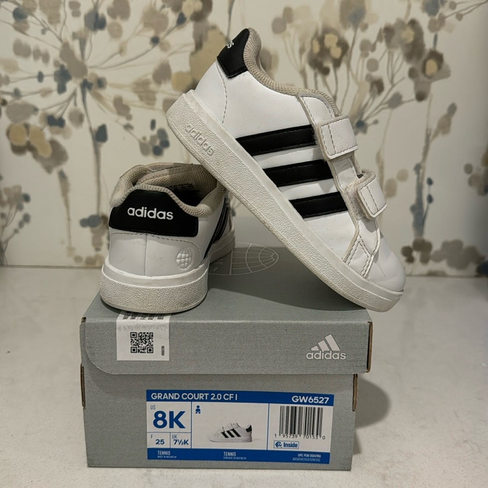Adidas toddler size 8 sneakers